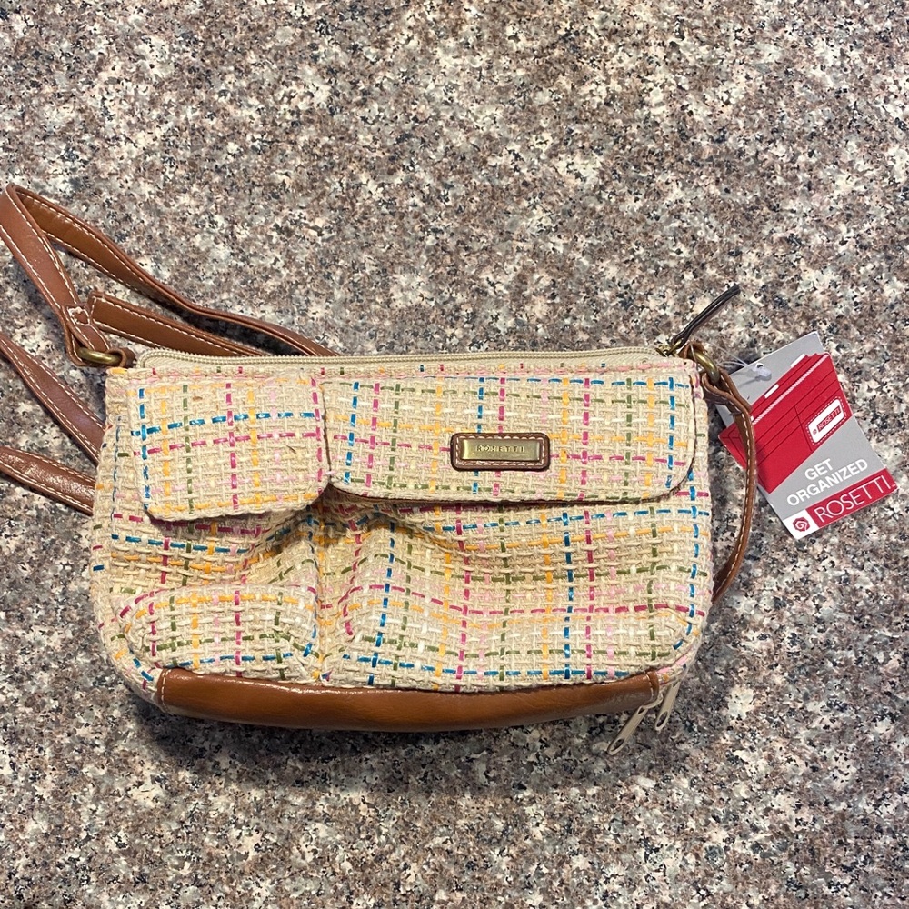 Rosetti Colorful Plaid Crossbody Bag